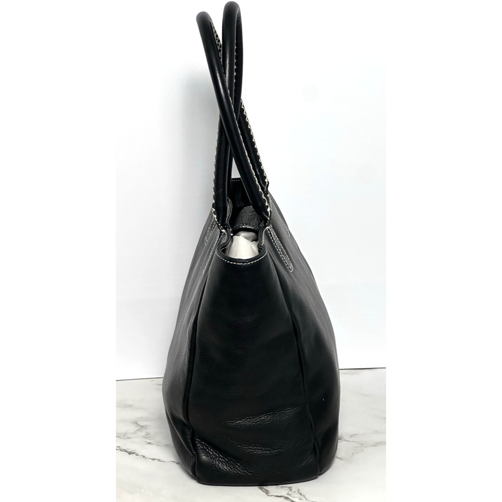 Ralph Lauren (LRL) Black Leather Tote Handbag - Picture 14 of 16